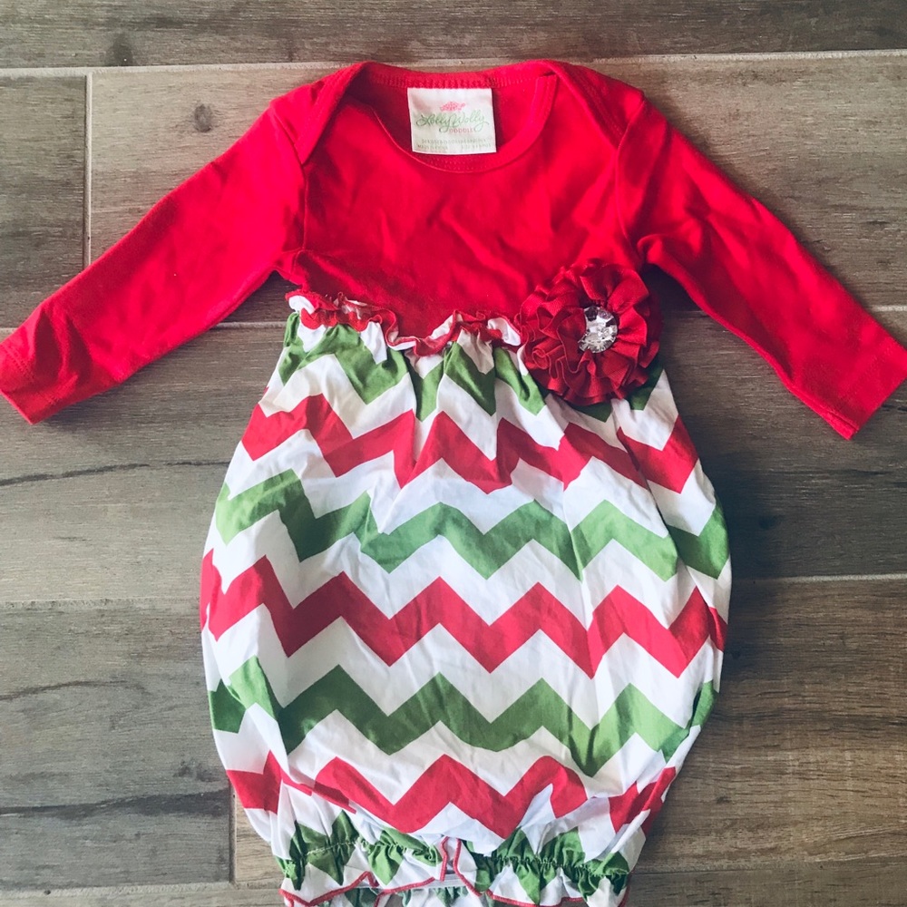 Stunning Christmas baby gown